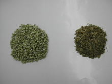 乾燥わさび茎と葉